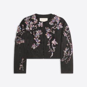 Embroidered Moirﾨﾦ Jacket
