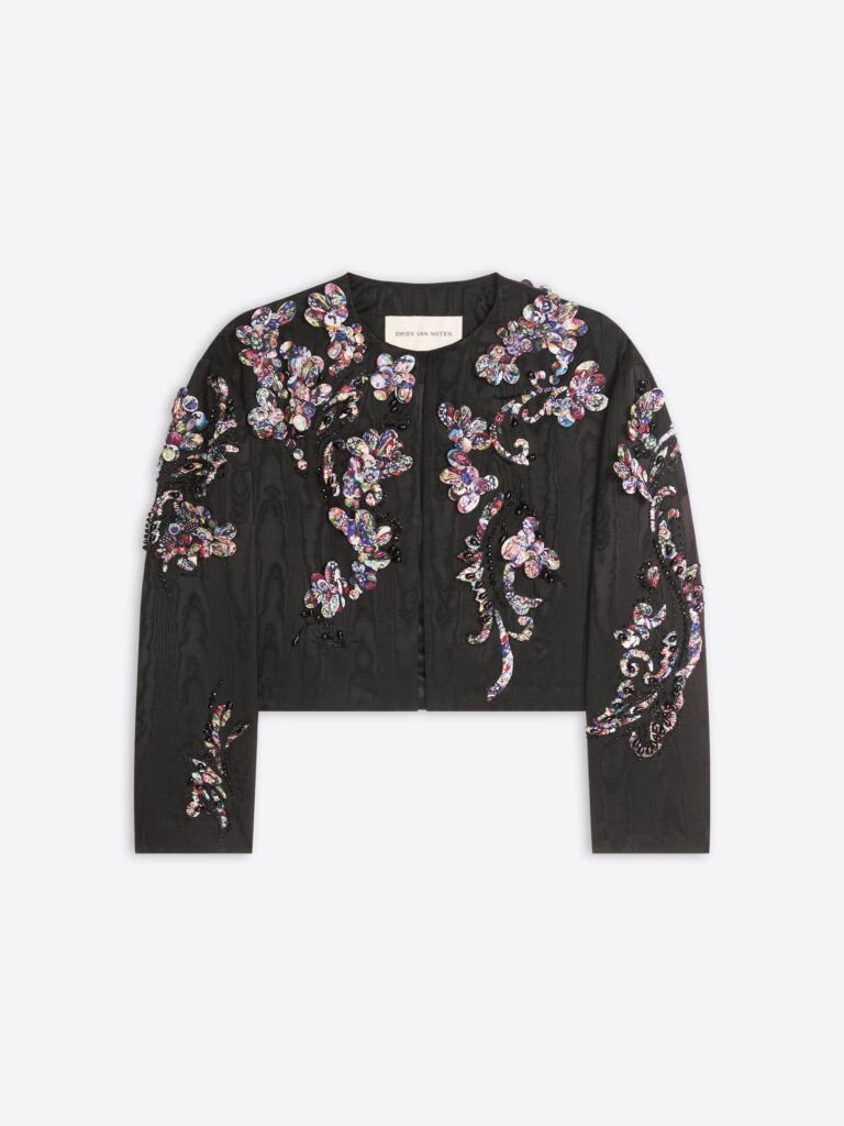 Embroidered Moirᄄᆭ Jacket